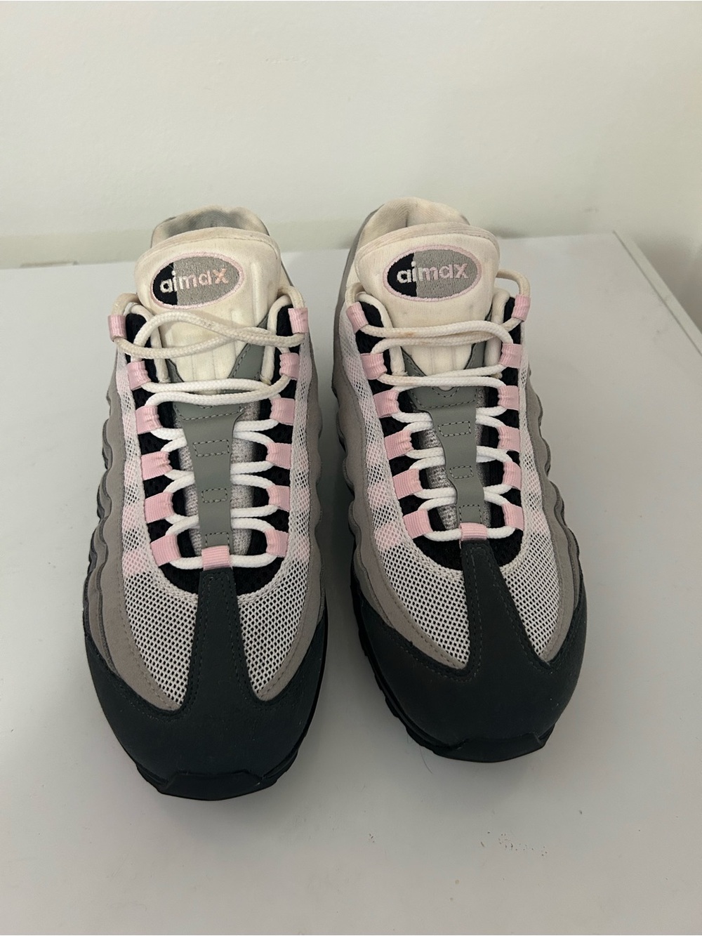 Nike Air Max Women's Grey and Foam Pink Sneakers